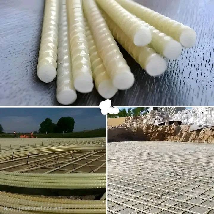 Nashon_Tambo's tweet image. Fiberglass Reinforced Polymer (GFRP) rods won't rust, twice as tensile resistant as steel, four times lighter than iron &amp;amp; allegedly up to 30% cheaper on construction projects. Is there anyone on the TL with some experience using these rods? Kindly share🤔