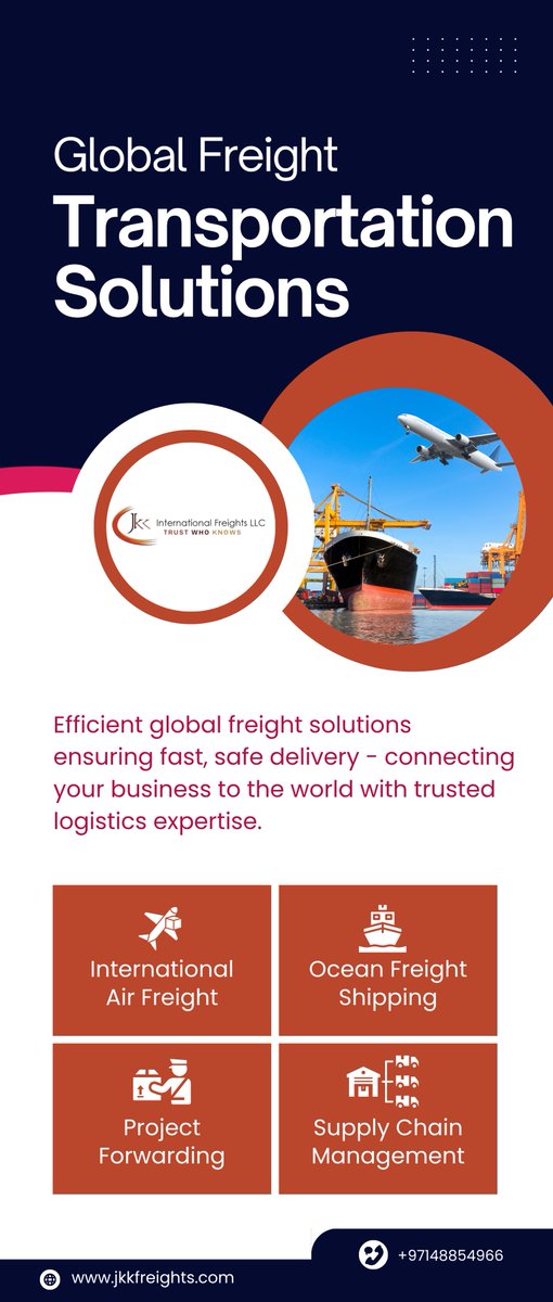 Jkkintl's tweet photo. Your Cargo, Our Commitment!

At JKK, we deliver more than just freight - we deliver reliability, speed, and care.

From air to sea, and road to rail, our global network ensures your cargo reaches safely and on time, every time. https://t.co/Wu1VzL6d92