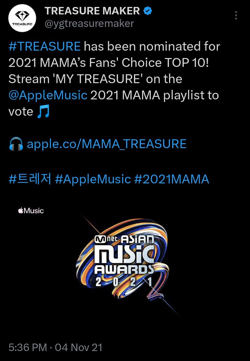 dailytre4sure's tweet photo. @ygtreasuremaker we need your help now. hoping this reaches you and that you’ll post again about the ongoing MAMA voting 🙏

#2025MAMAVOTE #TREASURE https://t.co/STXmYL99Ea