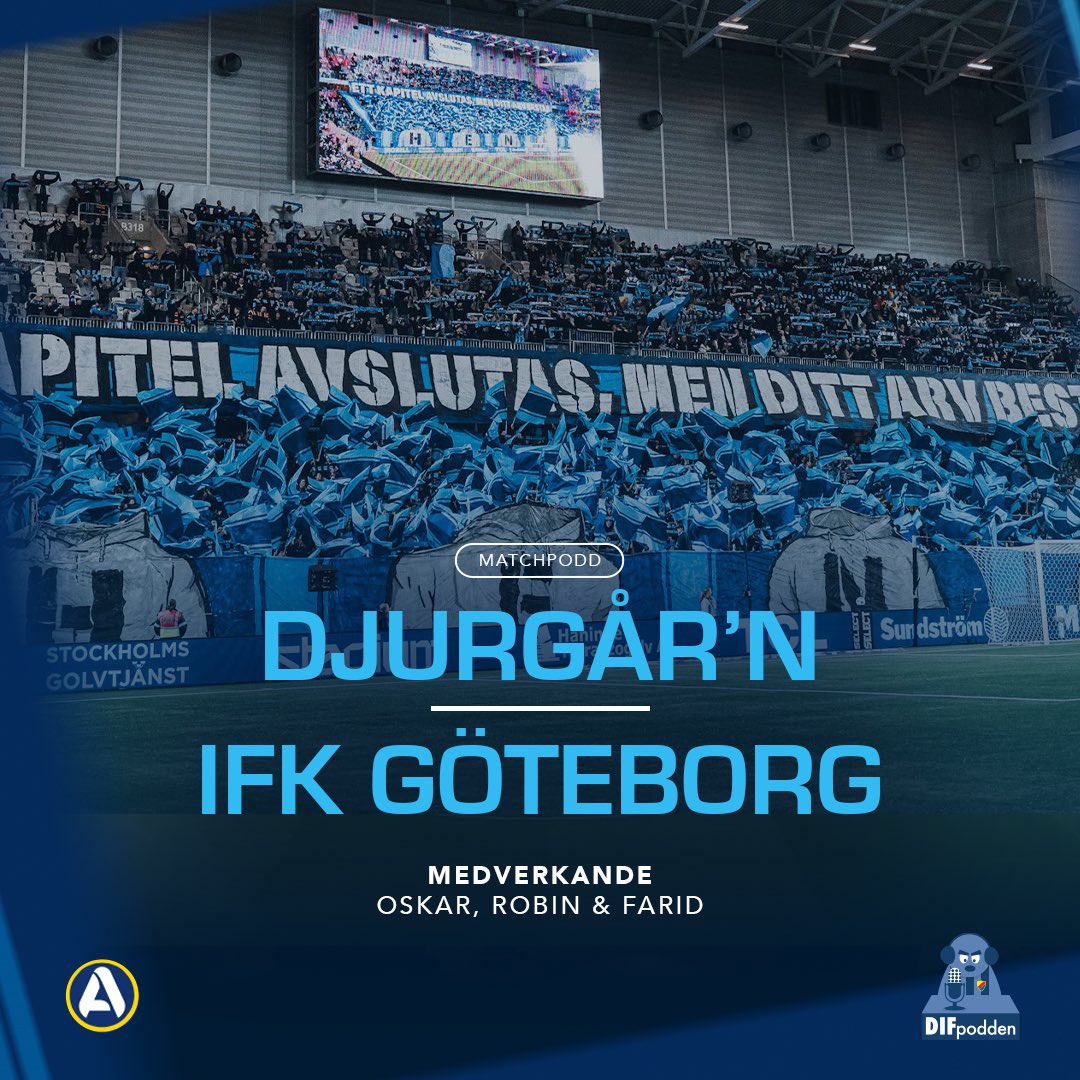 Matchpodd finns att lyssna på.

0-0 hemma mot Göteborg, vilket innebär att fjärdeplatsen blir väldigt svår att nå.

Vi luftar tankarna efter säsongens sista hemmamatch.

🎧 Spotify och Patreon