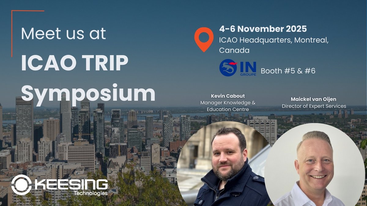 ✈️ Meet us tomorrow at the #ICAO Traveller Identification Programme (TRIP) Symposium! Get #DocumentChecker demo - comprehensive database for reference ID verification.

📲 Connect via the event app or click here: ow.ly/2exB50XlAyb

#KeesingTechnologies #KeesingEvent #Canada