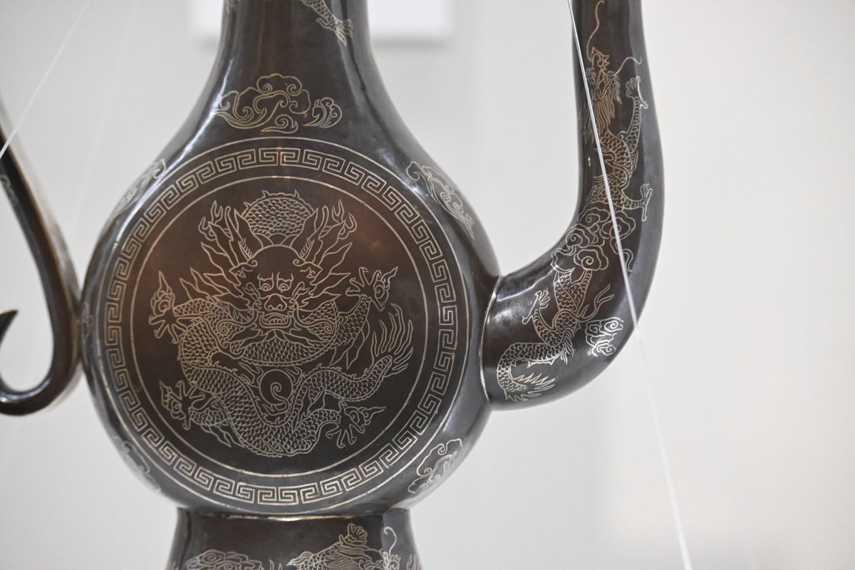 中国 白銅 唐草神獣文 爵 C R6526E 中国 白銅 唐草神獣文 爵 C R6526E