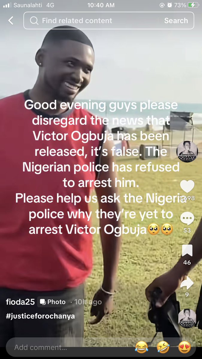 Ochanya’s family said <a href="/PoliceNG/">Nigeria Police Force</a> refused to arrest one of the rapist Victor Ogbuja even though several people confirmed he’s walking freely in Lagos. #JusticeForOchanya