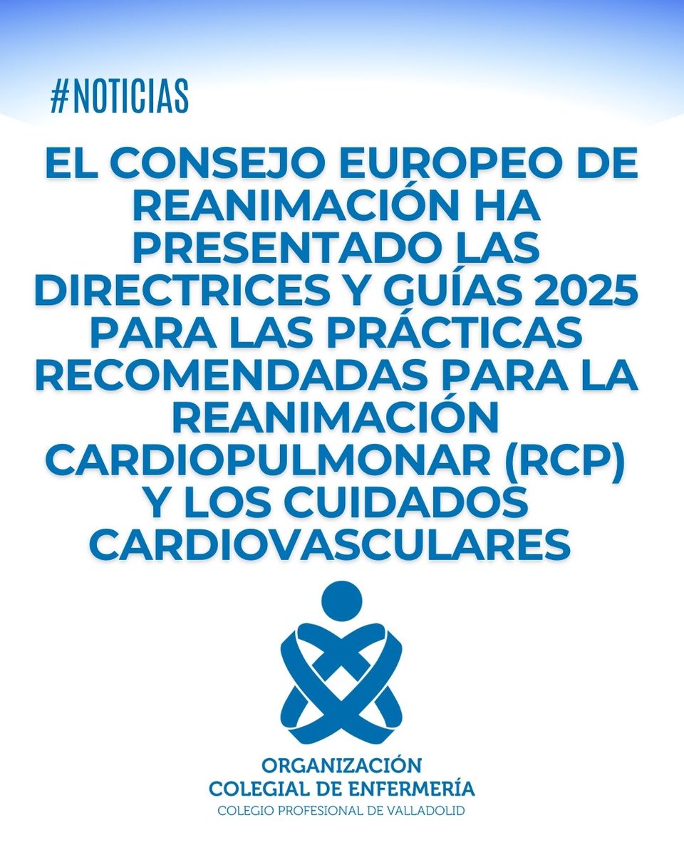 #Noticias. 
Actualización de las Directrices y guías 2025 para las prácticas de RCP Y los cuidados cardiovasculates 

enfermeria21.com/diario-dicen/n…