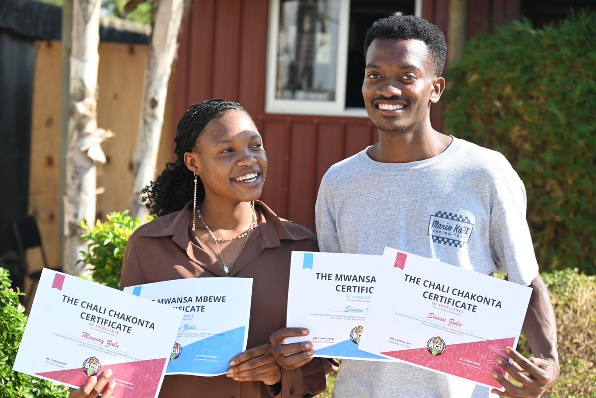 ACUZambia's tweet photo. October at ACU was full of learning, farewells, awards, talent, and farming!

God keeps us faithful to our mission — education that glorifies Him and transforms lives.

#ThisIsACU #BiblicalEducation #ThankYouLord #ChristianEducation #ACUCommunity https://t.co/MfWILIfSGY