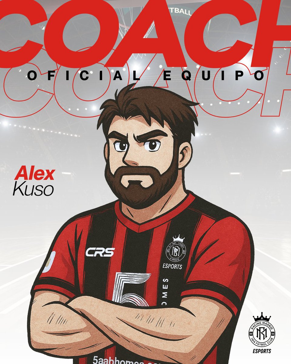 Anunciamos al entrenador del equipo oficial de esports RacingMadrid

Alex Kuso, un gran técnico italiano que destaca por su profesionalismo e inteligencia táctica, al estilo de Guardiola, con quien cosechó tantos éxitos en Italia.

 Llega a España 🇪🇸 con la misión de llevar al