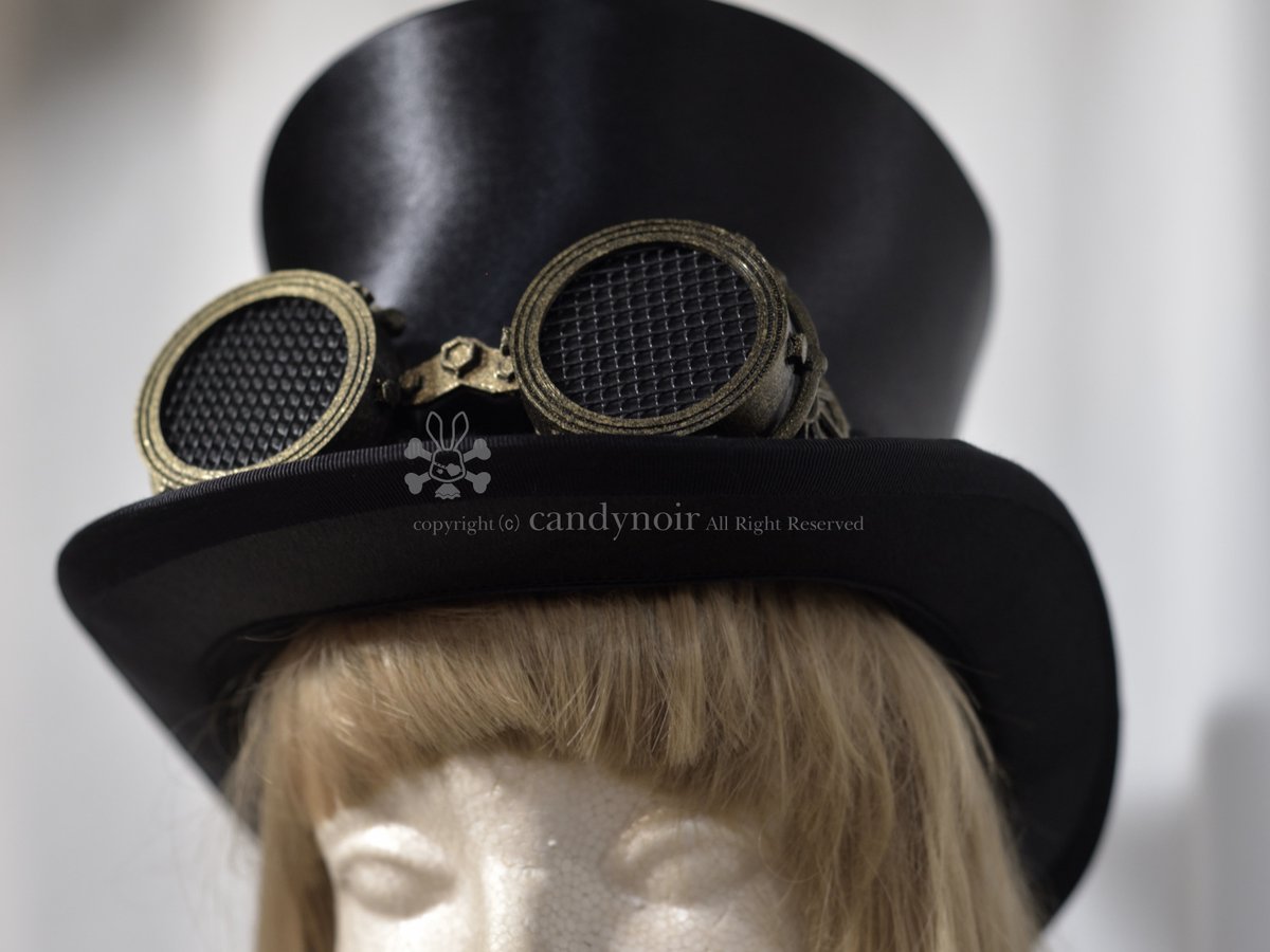 週末セール】candynoir うさ耳 コルセットハット 黒茶 週末セール