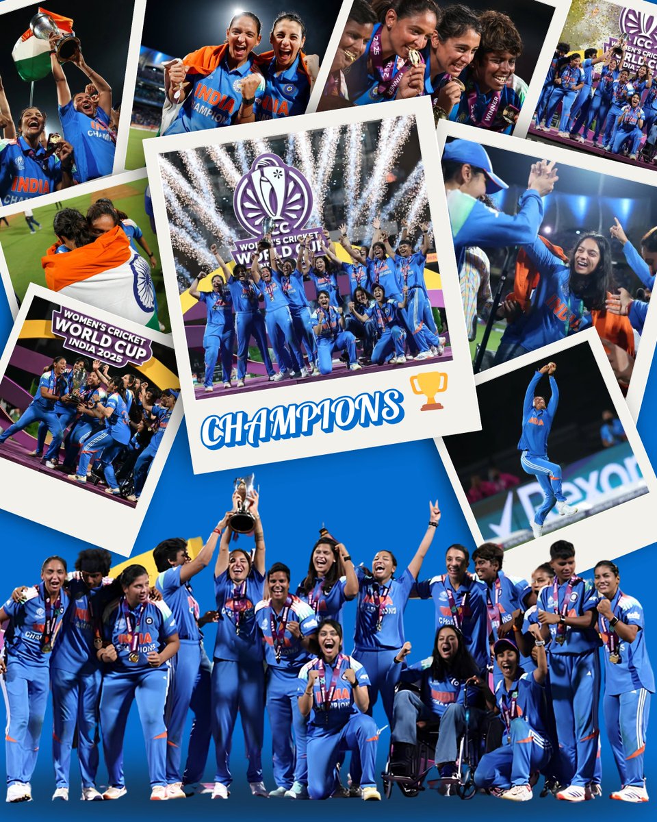 techupr's tweet image. 🏆 World Champions! #WomenInBlue 🇮🇳
Heartiest congratulations to #TeamIndia from @techupsoftware  for lifting the ICC Women’s World Cup 2025! 💙
You’ve shown the world what determination, skill &amp;amp; belief can achieve. 🌟
#WomensWorldCup2025 #IndianCricket #ProudMoment #CWC2025
