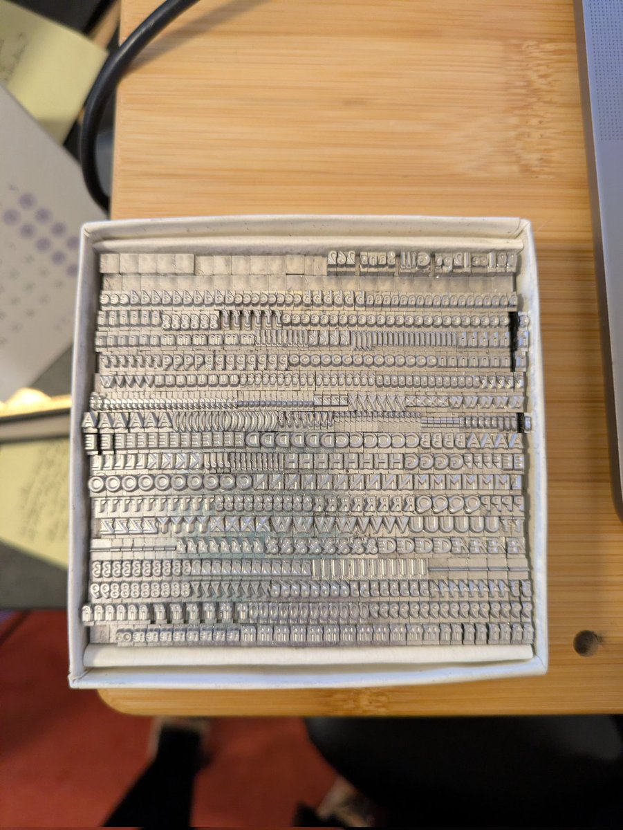 Well it is a very grey and Mondayish sort of Monday, but I do have some very shiny new type.