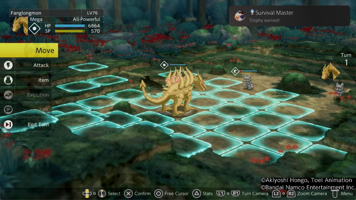 tuod's tweet image. ☑️ DIGIMON SURVIVE (PS4) - Platinum 196 #gamelog