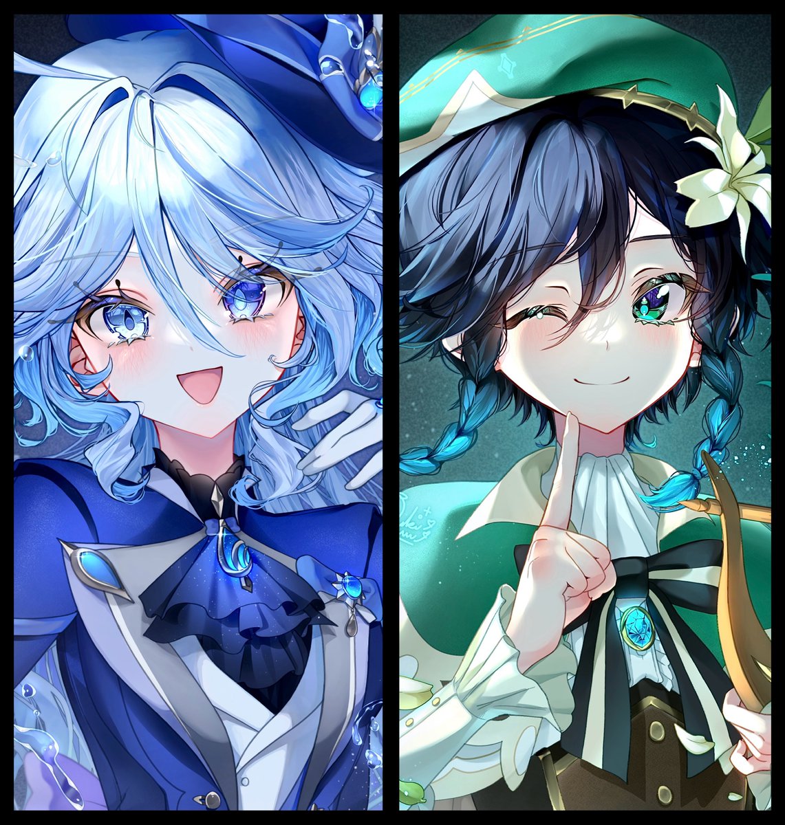 #三連休はフォロワーが増えるらしい 
 #絵柄が好みって人にフォローされたい 

原神の七神シリーズ描いてます！！
頑張ってるからぜひ見て欲しいです🥺