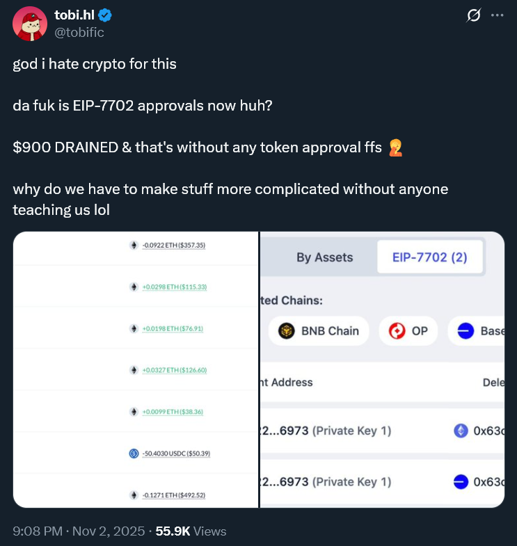 NeedB_'s tweet image. Tobi’nin cüzdanı da bu yüzden gitmiş. Ara sıra kontrol edip onayları kaldırın. 1 ay önce temizlememe rağmen 3 tane daha EIP-7702 onayı vardı. Rabby içinden kolayca yapiliyor.