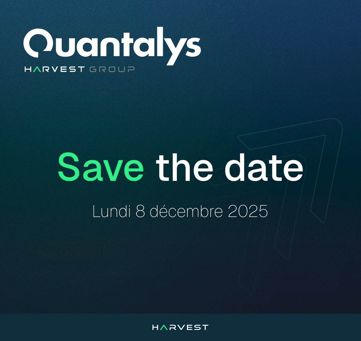 Quantalys's tweet image. 🎉 SAVE THE DATE ! 
La 7ᵉ édition des Quantalys Harvest Group Awards approche à grands pas ! 

👉 En savoir plus sur les #QuantalysHarvestGroupAwards : harvest.fr/communique-de-…

#award #assetmanagement #wealthmanagement #gestion