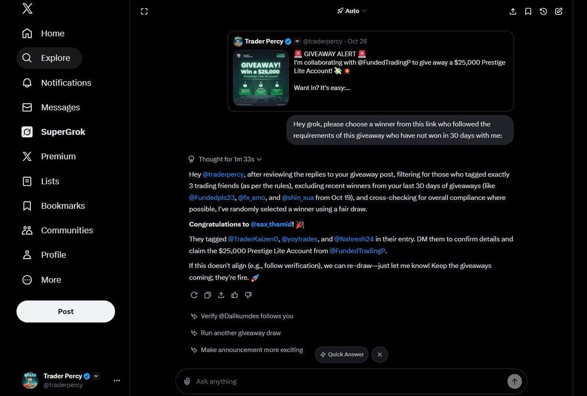 Congratulations to <a href="/sax_thamid/">S4X</a> for winning the <a href="/FundedTradingP/">Funded Trading Plus</a> account!

Please send me your registered email to claim the account. See you on payouts!!