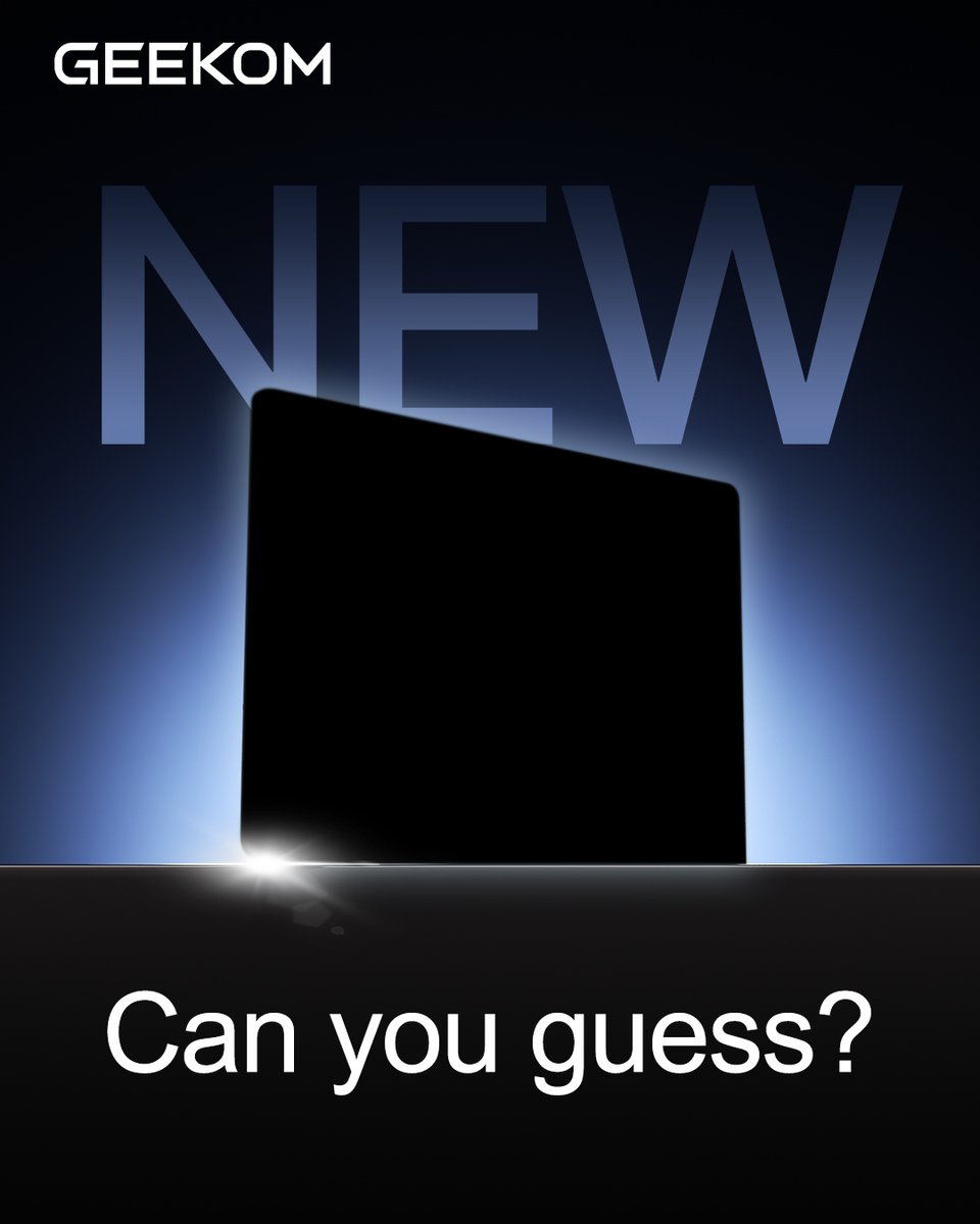 geekompc's tweet image. Something new is coming... 👀
It’s super thin, crazy light, and definitely not a Mini PC.
Can you guess what GEEKOM’s up to this time? 💻✨

----
#GEEKOM #MiniPC #tech #computer #laptop #windowslaptop #BestLaptop #light