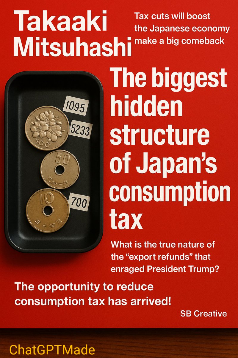 Y0ororafish777's tweet photo. 🟥 Heizo Takenaka and the Pathology of Japan’s Economy —
How the “Pool-of-Money” Theory Created a Reverse Redistribution Structure
@takaichi_sanae @POTUS
🇯🇵 #NationalFirst Economic Proposal
In the 2000s, under the banner of structural reform, the ideas of “market principles,” “competition,” and “self-responsibility” were introduced into Japan.
At the center of it all stood Heizo Takenaka.
He preached what he called the pool-of-money theory—the belief that both governments and corporations compete over a limited amount of money.
Yet that very idea created the distortion that defines Japan’s economy today.
Under this theory, the nation and the household are treated as if they share the same wallet.
Thus, people came to believe that “government spending is constrained by tax revenue,”
and the consumption tax was elevated to a sacred “source of funds.”
But in truth, a sovereign state can issue its own currency.
Taxes are not the source of revenue;
they are instruments for adjusting the value of money and distributing wealth.
By denying that principle, the consumption tax changed from
“a duty for citizens to support the government”
into “a mechanism by which citizens sustain large corporations.”
---
According to economic analyst Takaaki Mitsuhashi,
the total amount of export tax refunds received by major exporters
is almost identical to the total consumption tax paid by small businesses and ordinary citizens.
💬 “The consumption taxes paid by SMEs and the public flow back as corporate profits.”
In practice, export transactions are exempt from the consumption tax,
so exporting firms receive full refunds for the tax they paid on inputs.
That refund is financed by the consumption tax that domestic small businesses
and consumers pay every time they purchase goods or services.
In other words, money drawn from household budgets and local economies
is re-channeled from the national treasury into the hands of exporting giants.
This reverse redistribution stems directly from Takenaka’s pool-of-money mindset.
Seeing money as a finite pool, the government refrains from issuing currency
and tries instead to circulate citizens’ taxes to drive the economy.
Yet within MMT (Modern Monetary Theory), such thinking simply does not exist.
---
💬 There is no basis in MMT for funding export-refund taxes with the consumption tax paid by SMEs and citizens.
Because in MMT, the government is the issuer of its own currency,
and taxes are collected not to “finance” spending but to manage value and demand.
By ignoring this principle, Japan’s tax system has abandoned monetary sovereignty
and created an abnormal structure that treats citizens’ wallets as the nation’s “funding source.”
---
I have no intention of judging the man.
I only point out the error of the idea,
and I hope for a correction of consciousness
so the people of Japan may regain their prosperity.
💬 True reform is not to blame people,
but to transcend mistaken ideas.
---
🟦
#NationalFirst #ProactiveFiscalPolicy #SupportSmallBusiness #HeizoTakenaka
#TruthOfStructuralReform #ConsumptionTaxDarkSide #ExportRefundTax
#ReverseRedistribution #MonetarySovereignty #MMT #TakaakiMitsuhashi
#HiddenStructureOfJapanConsumptionTax #TodaysSpiritualMMT