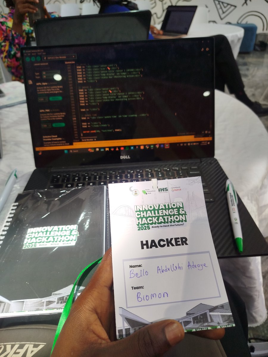 Live at the Ilorin Innovation Challenge &amp; Hackathon 2025 
<a href="/IlorinHub/">Ilorin Innovation Hub</a> <a href="/IHSNigeria/">IHSNigeria</a> @cchubafrica
#IlorinHackathon25