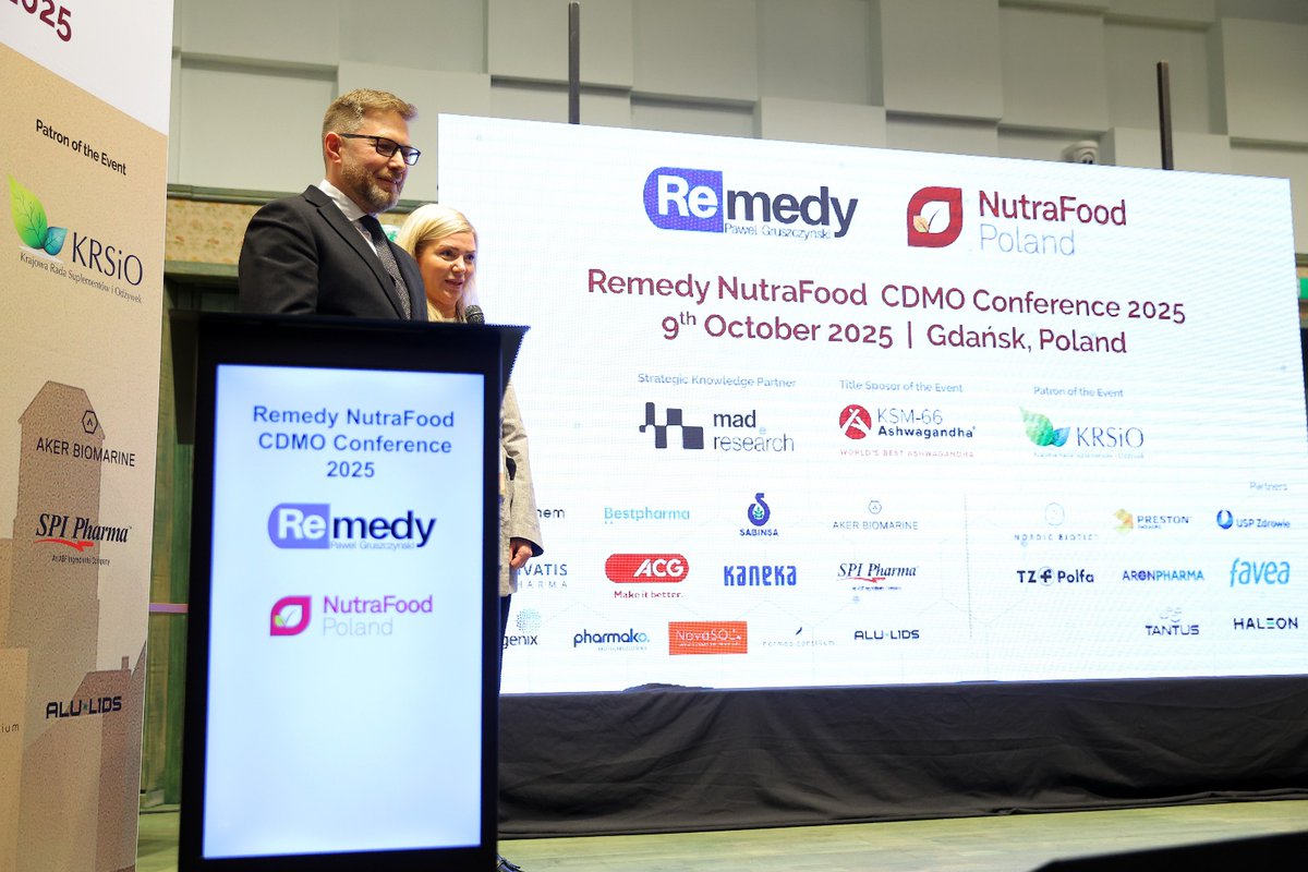 sabinsa's tweet image. We had an amazing time at the #RemedyNutraFood CDMO Conference 2025, held in Poland on 9 October! As Gold Sponsor, #Sabinsa joined industry leaders to discuss innovation, sustainability &amp;amp; the future of nutraceuticals. Grateful for all the inspiring conversations! #Nutraceuticals
