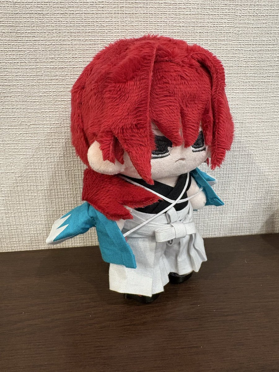 uosuke3's tweet photo. #FGO 
左之助ぬい作って最終再臨展行ってきました！ちゃんと人おらなってから撮ったよ✌️骨組み入りで、耳と髪は着脱可〜 https://t.co/2oX7GAkWJl