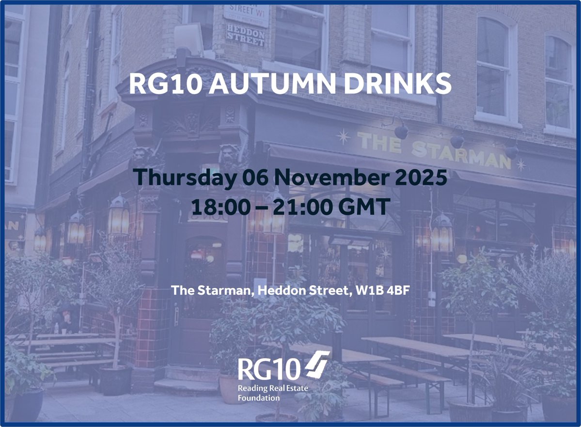 📌It's your last chance to attend our RG10 Autumn Drinks this Thursday 06 November! If you're a Real Estate &amp; Planning graduate from the past ten years, this free event is for you.

👉 Secure your place now: live.henley.ac.uk/events/189705