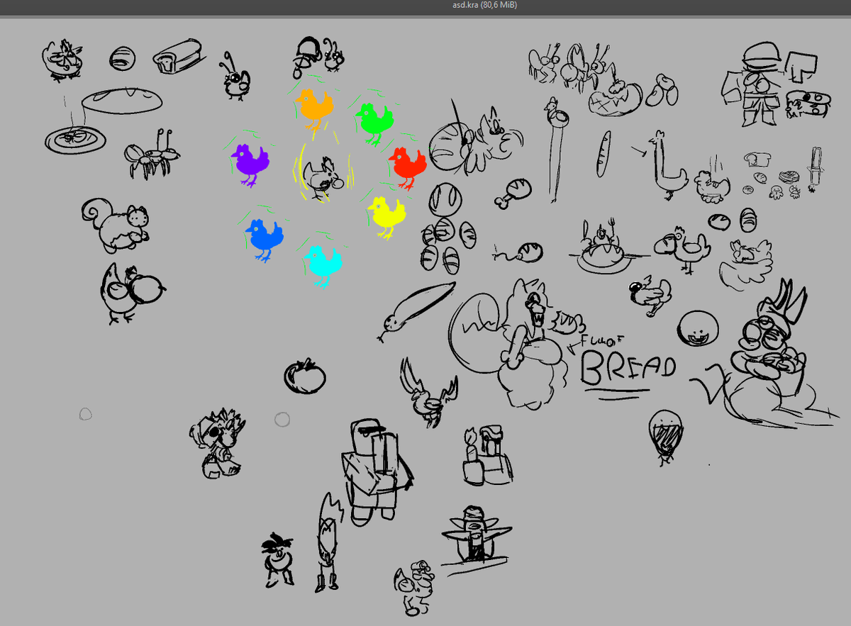 the bread with chiknes