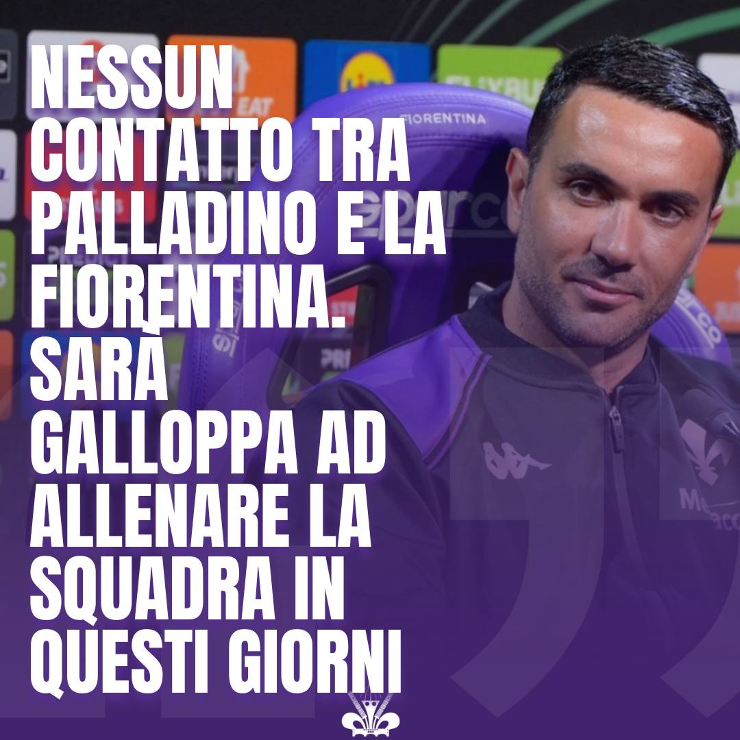Flavio_Ognissan's tweet image. 🟣 In questo momento (9.58) #Palladino non è mai stato contattato dai dirigenti della #Fiorentina. Squadra per ora a #Galloppa.  E si sta cercando accordo economico per mandare via #Pioli che non ha alcuna intenzione di dare le dimissioni 💰