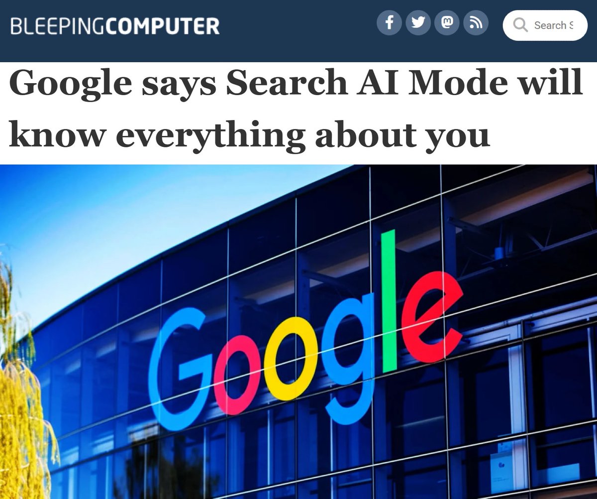 JustDudeChannel's tweet image. Google&apos;s AI Mode Will Siphon Your Gmail, Drive, And Calendar.

Who profits? Alphabet&apos;s Larry Page and Eric Schmidt, both entrenched in Israel&apos;s tech ecosystem. Your data fuels their empire. Opting out is theater-deleting accounts is resistance. #DeleteGoogle #TechTyranny