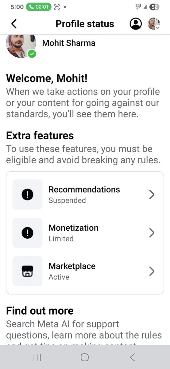 MohitSharm16396's tweet image. Hi @Meta @facebookapp, my profile monetization is limited. I create original content and follow all rules. Please review my account and help me regain monetization. 🙏

#MetaSupport #FacebookMonetization