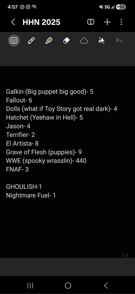 CaptKaos13's tweet photo. Made it to 440 because people decided to show the f* up for Wyatt Sicks last night so lines were long. Nobody Wyatt-ed their Sicks'es more than this little idiot ๐ฅฐ #LETMEIN #WyattSicks #HHN34 #ForBray #BrayWyatt #FollowTheBuzzards #DownTheRabbitHole #LetThePigsFeed #SetThemFree https://t.co/1fug9a4twp