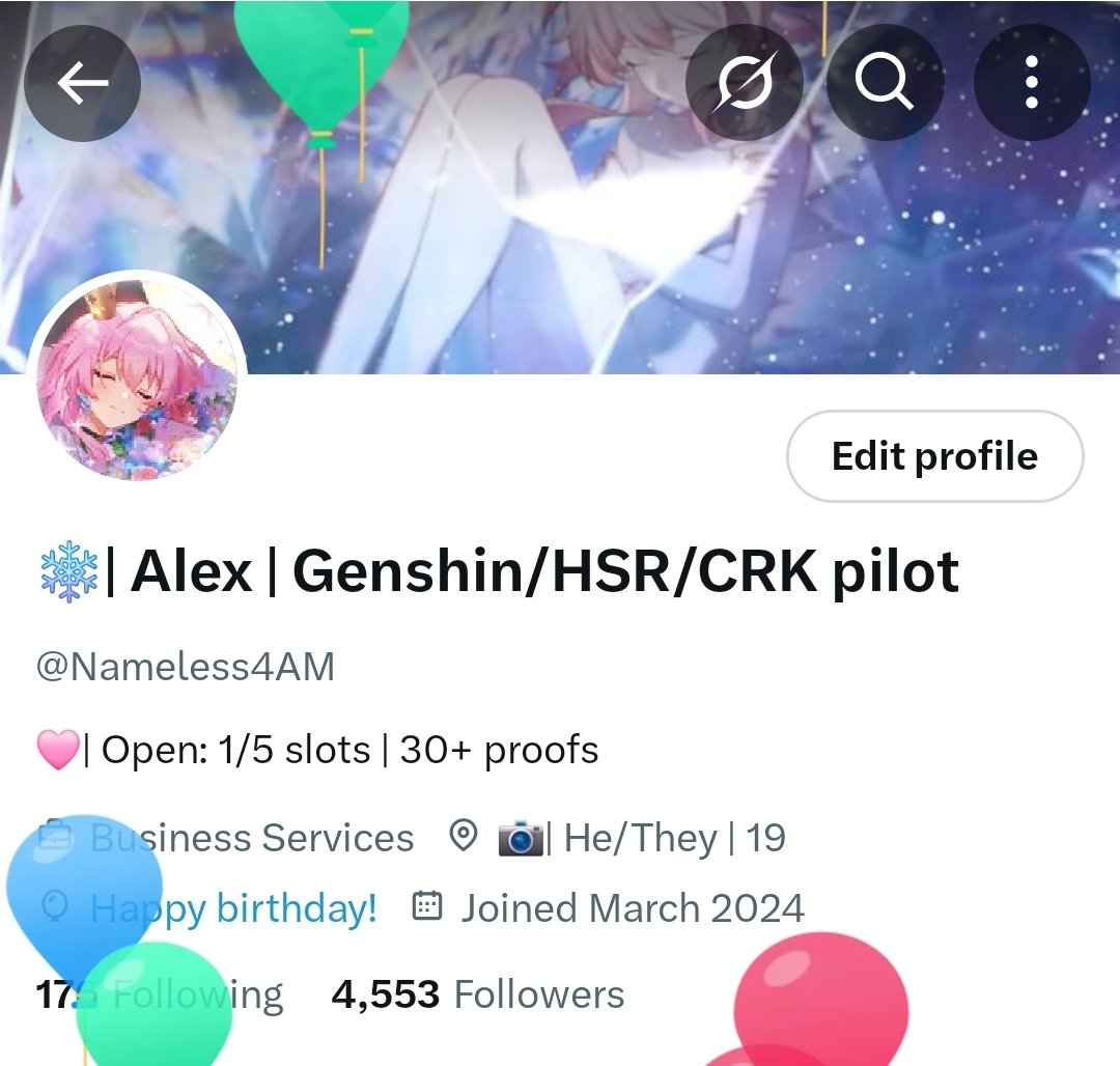 ❄️| Alex | Genshin/HSR/CRK pilot tweet media