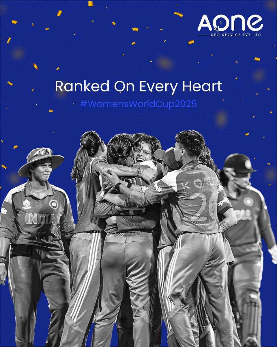 AOneSeoService's tweet photo. Forever the favourites of a billion hearts.

#AONESEO #AONESEOSERVICE #WomensWorldCup2025 #ICCWomensCricketWorldCup #WomensWorldCup #TeamIndia #WomenInBlue #HistoryMade #Champions #ProudMoment #India https://t.co/k4PN12c1vM