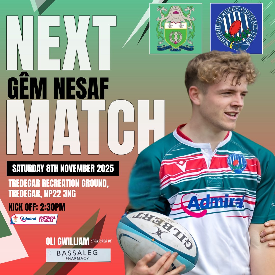 🔵 𝗡𝗘𝗫𝗧 𝗚𝗔𝗠𝗘 🔵

Edds are back on the road this weekend as we travel to Tredegar Ironsides.

It’s sure to be another tough test to continue our current winning streak against the Ironsides who are coming off the back of two league wins themselves.

 💪🏼🔵