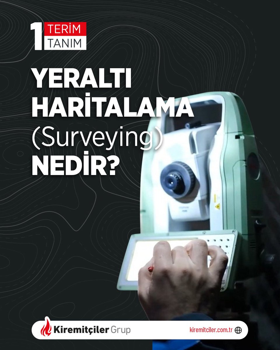 kiremitcilertr's tweet photo. #Surveying; yani yeraltı haritalama; galerilerin konumunu, uzunluğunu ve eğimini hassas ölçümlerle belirlemeyi sağlar. 

#KiremitçilerGrup’ta uzman mühendislerimizin gerçekleştirdiği surveying çalışmaları sayesinde üretim süreçleri daha planlı, güvenli ve sürdürülebilir ilerler. https://t.co/AcUVhX5qYe