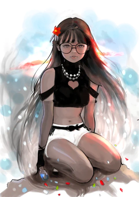 illustration さよならを波に捨てたら帰っておいで