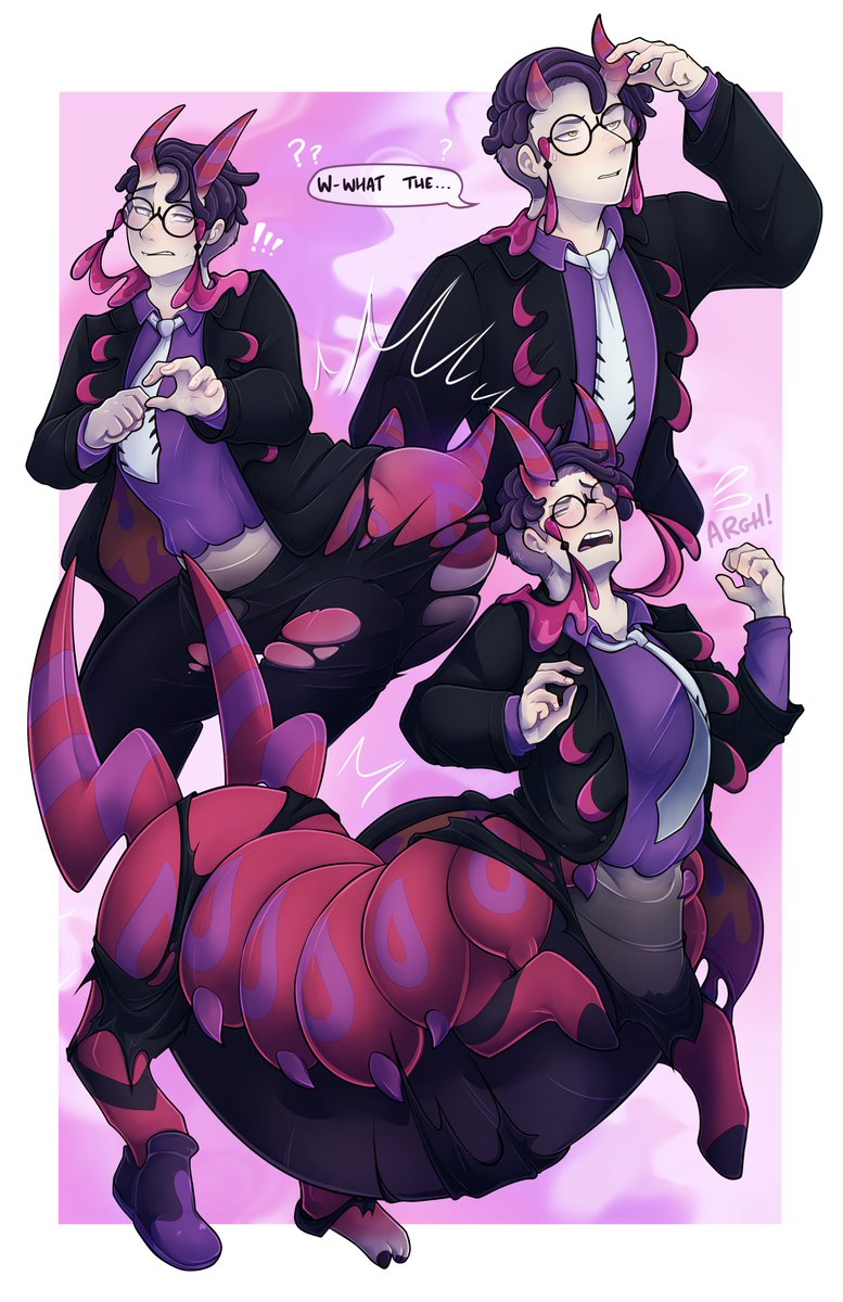 Corbeau makes a rather cute ScolipedeTaur~

I couldn't help myself, I love him so much throughout the game so far and will continue posting doodles of him like this on Subscribestar for fun~

#Pokemon #TFEveryday