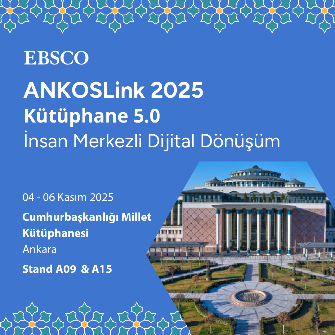 EBSCOTurkiye's tweet image. 🎉 ANKOSLink 2025’e sadece 1 gün kaldı!
EBSCO olarak sizlerle buluşmak için sabırsızlanıyoruz!

Bilgiye erişimi güçlendiren, araştırmacılara ve kütüphanelere değer katan çözümlerimizi konuşmak için standımıza bekliyoruz. 💡📚

#ANKOSLink2025 #EBSCO #Kütüphaneler