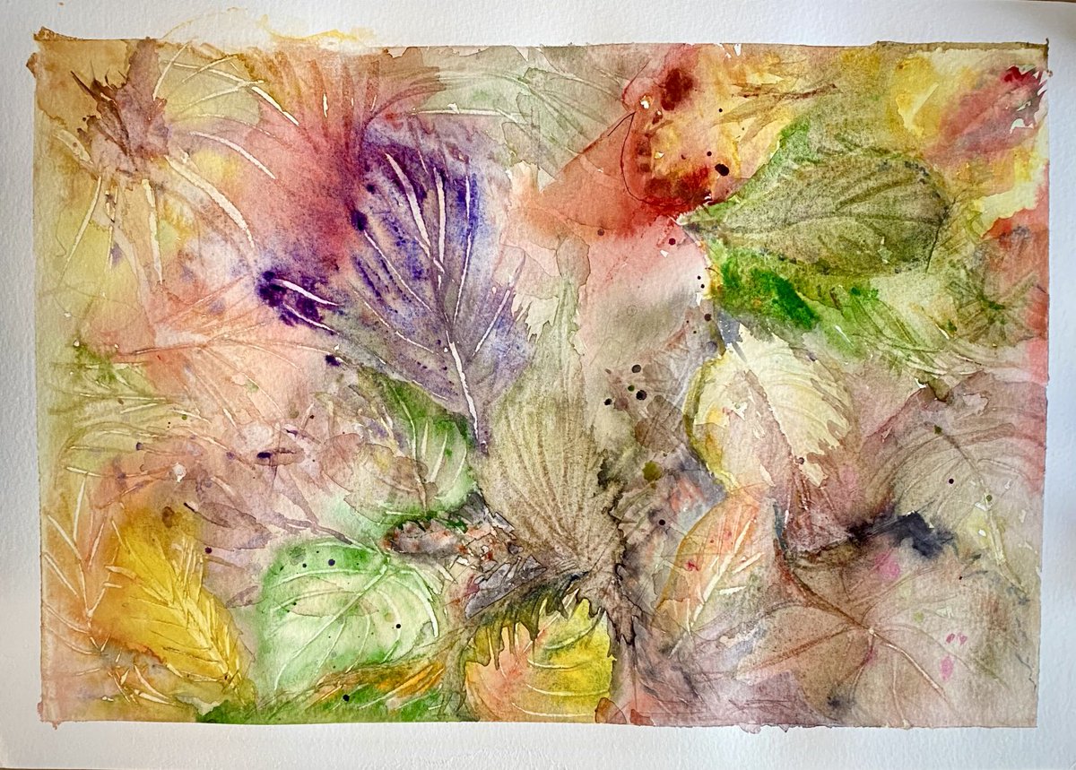 Autumn leaves .. watercolour 👩‍🎨ArtfulCodger