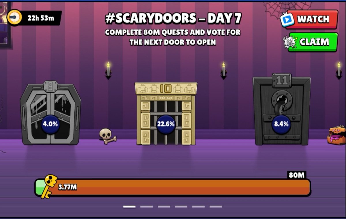 jpires98's tweet photo. @BrawlStars #ScaryDoors #BrawlStars
WOHOOO BIG WIN TODAY GUYS, now im just curious about door number 10 https://t.co/kVBMzVNyqz