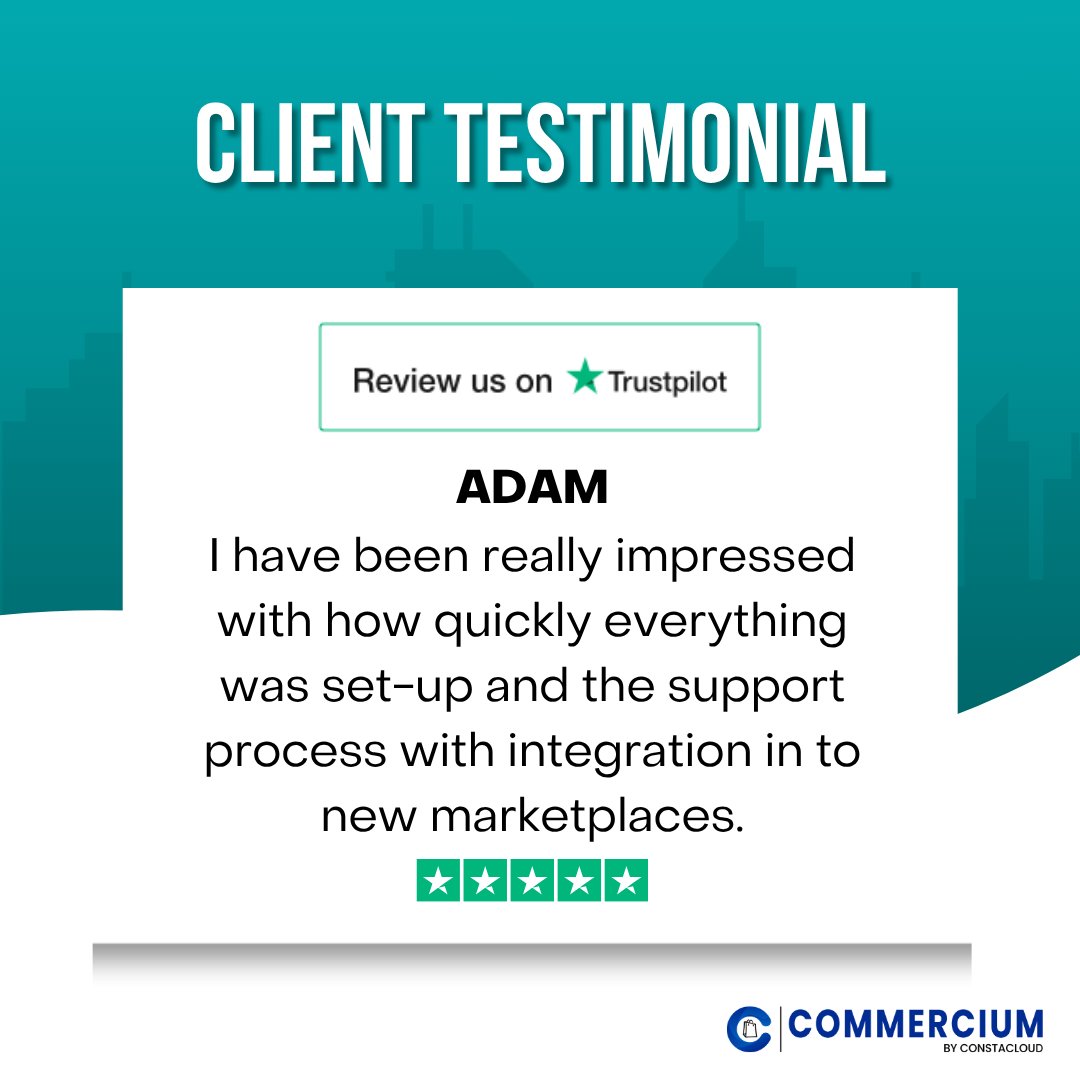 commerciumbycc's tweet image. Your success is our success! 🌟
We love hearing from happy clients and seeing businesses thrive across new marketplaces.

#CommerciumByConstacloud #EcommerceExperts #CustomerSuccess