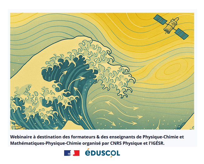 eduscol_PC's tweet image. 🗓️À vos agendas !
Le 18 novembre, deux conférences passionnantes autour de la #Physique des océans 🌊
- "Plastique : l'ascension et la chute d'un matériau omniprésent"
- "La physique des ondes sous-marines"
🔗Informations et inscriptions : eduscol.education.fr/2318/physique-…
