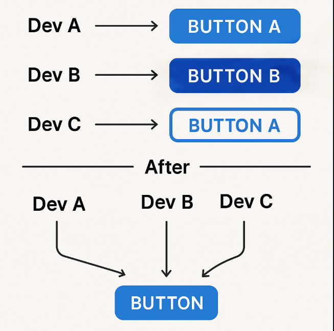 dicoding's tweet image. Pernah kerja bareng tim dan sadar tiap dev punya “versi sendiri” dari tombol yang sama? Kalau iya, saatnya ngomongin design system 🚨

#DicodingThread