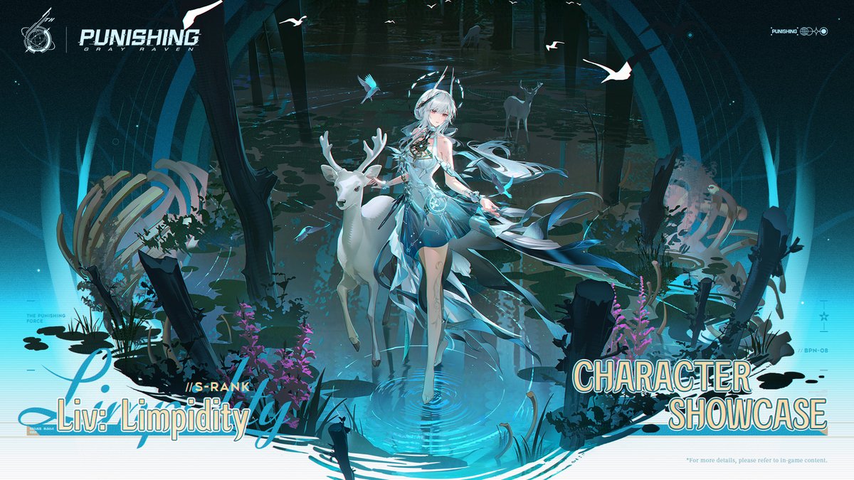 PGR_GLOBAL's tweet image. Character Showcase | Liv: Limpidity

&quot;Let&apos;s march together toward victory.&quot;
#punishinggrayraven #PGR #PGR6th