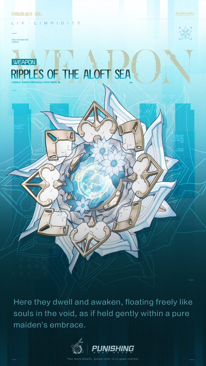 PGR_GLOBAL's tweet image. Character Showcase | Liv: Limpidity

&quot;Let&apos;s march together toward victory.&quot;
#punishinggrayraven #PGR #PGR6th