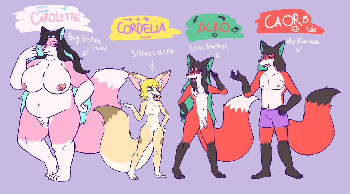 FoxNameCaor's tweet photo. my last sheet in 2025, my fursonal sheet and his family member , nude version https://t.co/gGVQr009VW