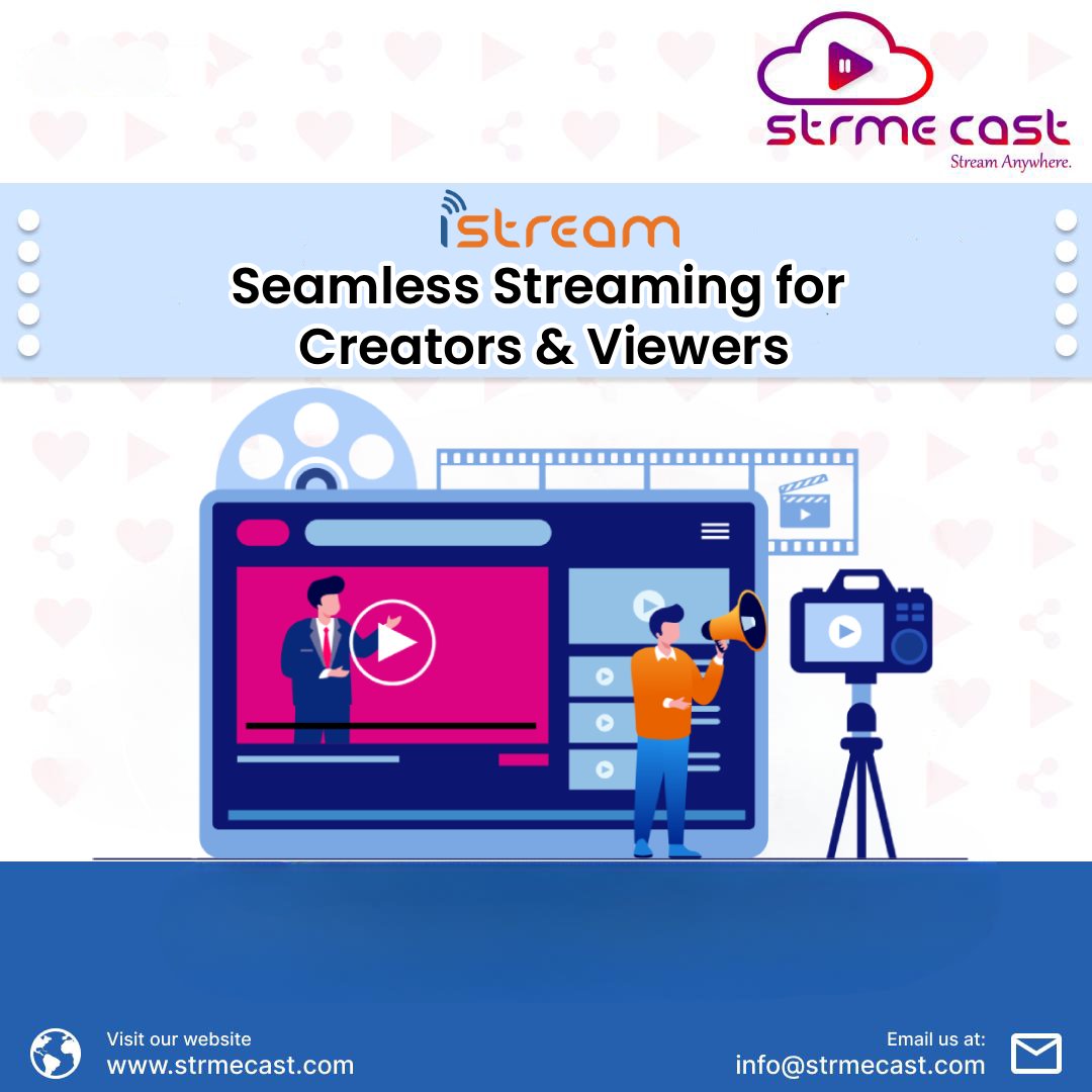 StrmeCast's tweet photo. Unlock Seamless Streaming with #iStream! Perfect for Creators &amp; Viewers alike – Easy Casting, High-Quality Feeds, and More. 🌐📺

✨ Dive in today! :- https://t.co/Uodslyz8ii
Mail to : info@strmecast.com

#StrmeCast #iStream #StreamingLife #MediaTech #OTT https://t.co/bzq0ZMGKch