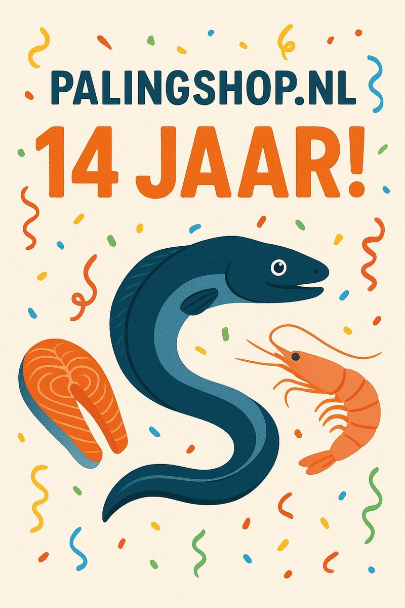 Onze webshop bestaat 14 jaar! En ter gelegenheid daarvan zijn er 14 producten beschikbaat voor slechts 14,-

Om het Cruijffiaans uit te drukken: Dit voordeel heeft geen nadeel!

Bestel hier: palingshop.nl/online-vis-bes…
