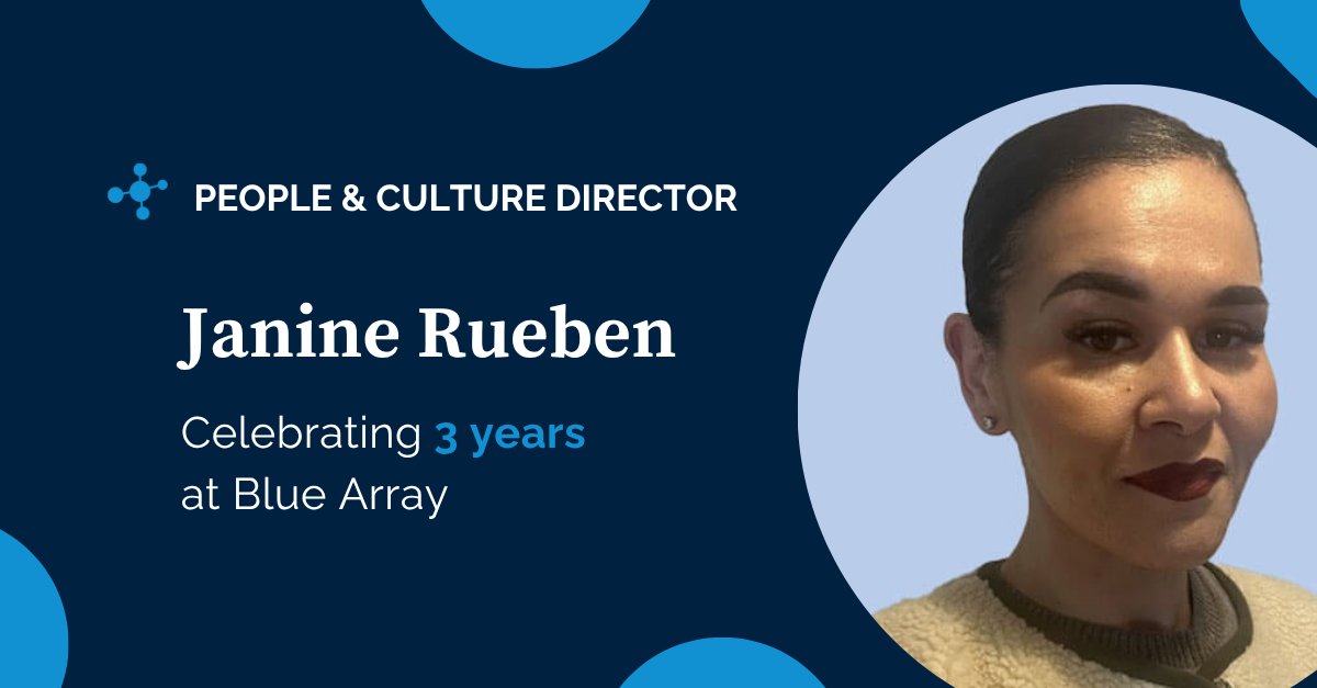 bluearrayseo's tweet image. Happy 3rd work anniversary to our wonderful People &amp;amp; Culture Director, Janine! 🎉

Always there to help others, holds us accountable in all the right areas, leads our DE&amp;amp;I panel and our people-first culture.

Thank you for all that you do💙