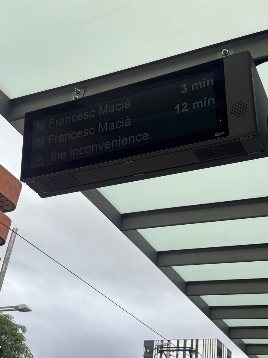 Y desde el viernes cada dia una averia 😴😴😪😪😪🥱🥱 <a href="/TRAM_Barcelona/">TRAM Barcelona</a>
