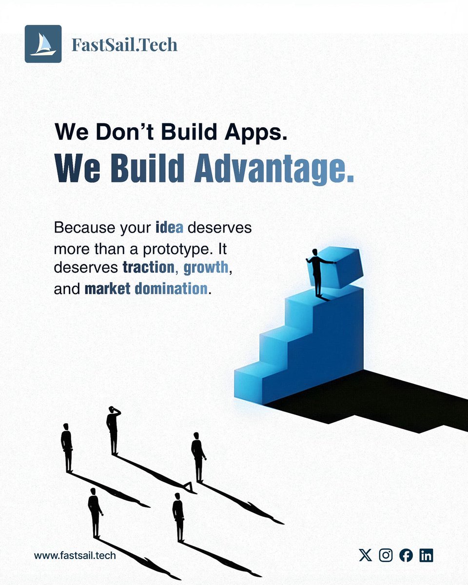 FastsailTech's tweet image. Because every line of code should move your business forward.

At FastSail.Tech, product development isn’t a service, it’s your shortcut to scale.

Ready when you are. 
#fastsailtech #buildtowin #product #productdevelopment