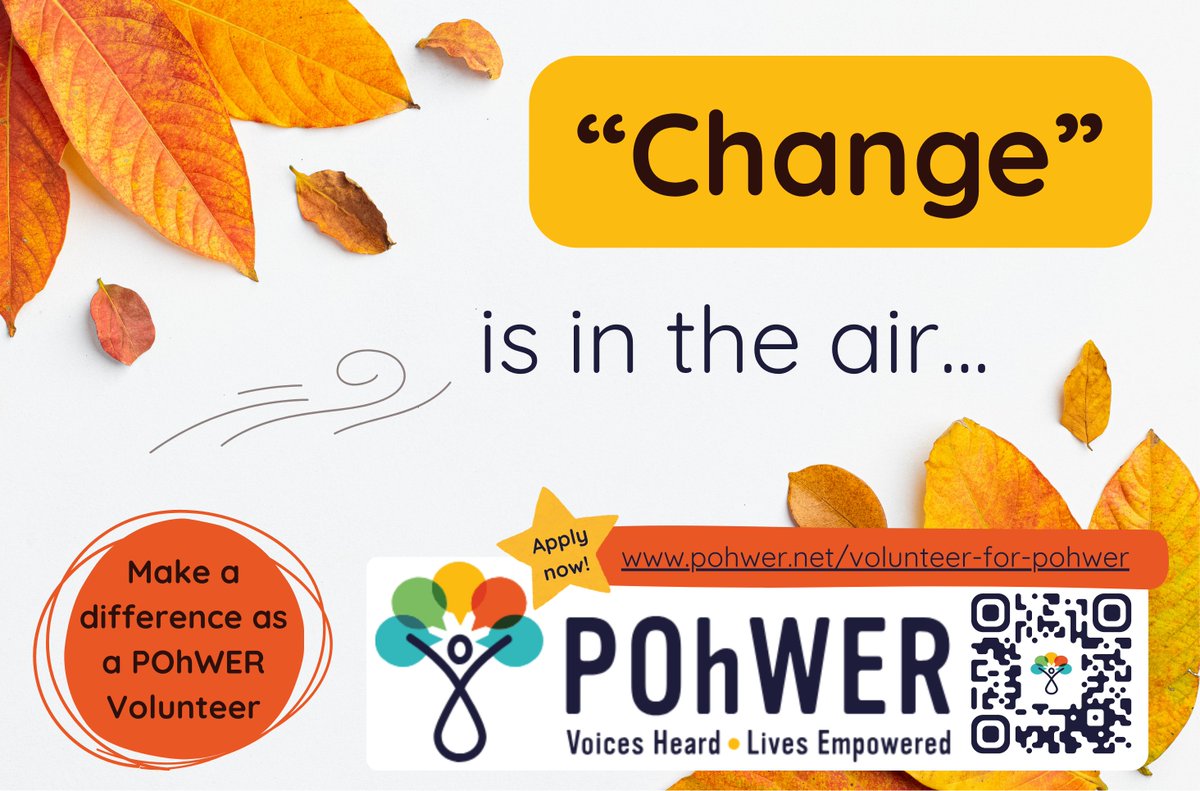 HollyPOhWER's tweet photo. 🍁 Change is in the air — be part of it!
#Volunteer with @POhWERadvocacy and help others feel heard, supported &amp; empowered 💬🧭
🌱 No experience needed
⏰ Just 6 hrs/week
📍 Local &amp; remote roles available
👉 https://t.co/cjFDaAQE16
Let compassion be the change that grows 🍂✨ https://t.co/Z2KTa1O8b9
